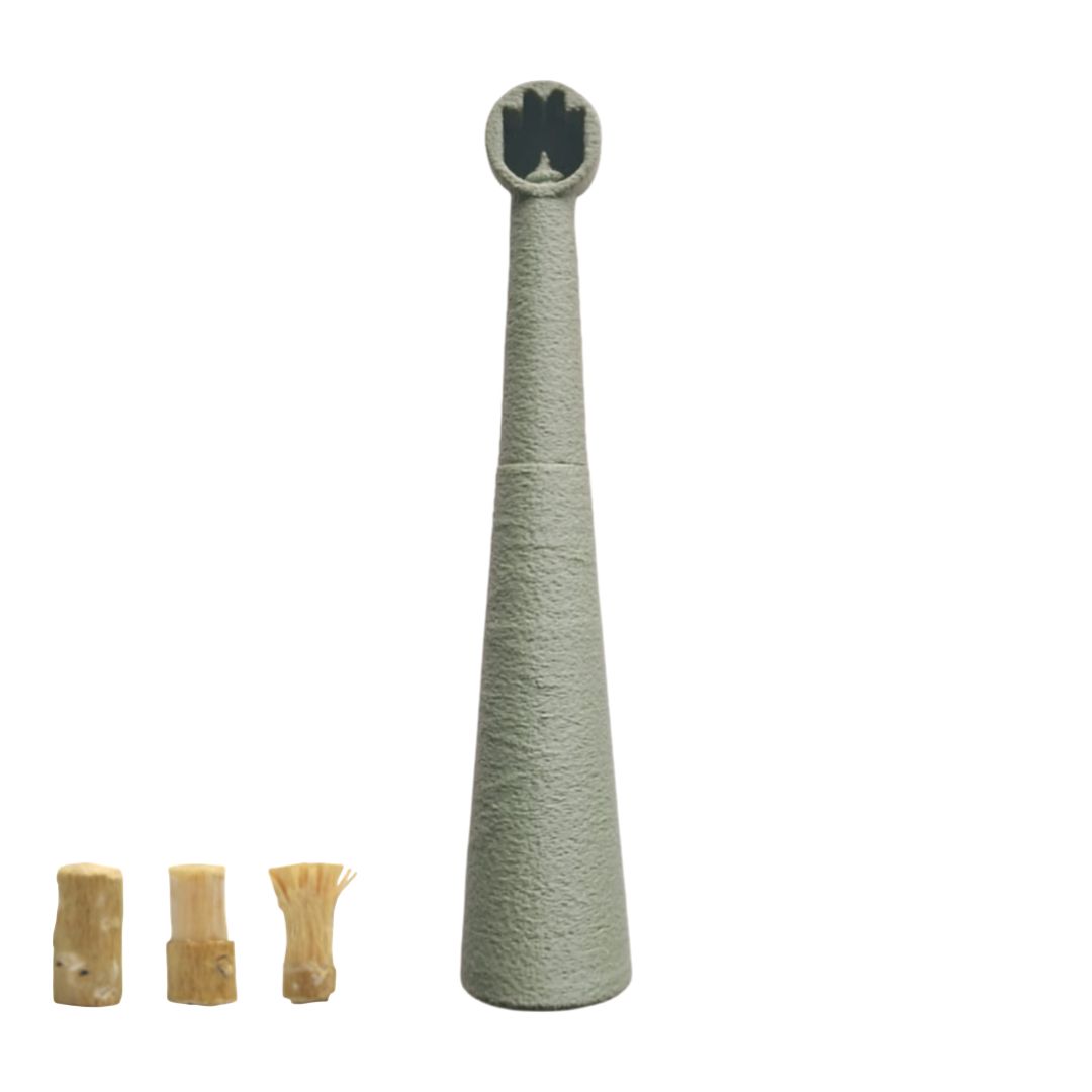Miswakk toothbrush handle olive green